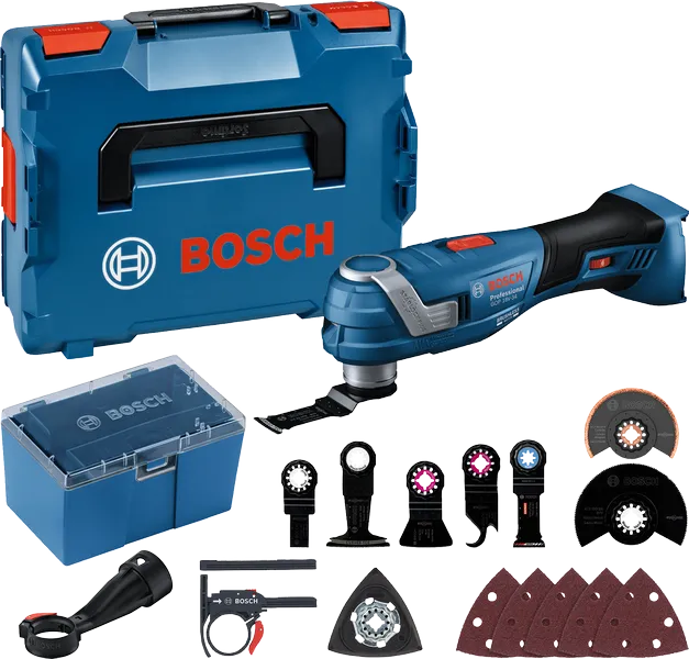 Bosch GOP 18V-34 Akku-Multifunktionswerkzeug-Set.