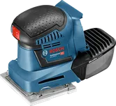 Bosch GSS 18V-10 Akku-Exzenterschleifer mit Mikrofilter.