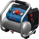 Bosch GKO18V-51 Luftkompressor mit Kontrollmanometern.
