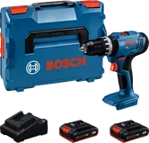 Bosch GSB 18V-25 Akku-Bohrschrauber-Set mit Koffer und Akkus.