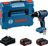 Bosch GSB 18V-65 Akku-Bohrschrauber-Set mit Koffer und Akkus.