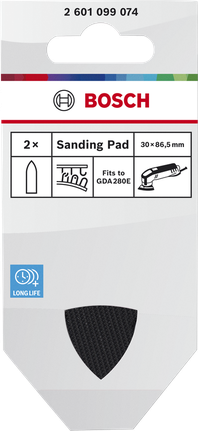 Bosch Schleifpad 2er-Pack für GDA280E mit langer Lebensdauer.