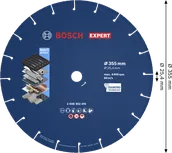 Bosch EXPERT Metall-Diamanttrennscheibe 355 mm.