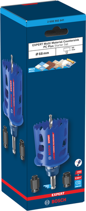 Bosch EXPERT Multi Material Senker PC Plus Lochsäge 68 mm Starterset.