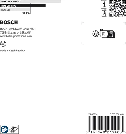 Bosch PRO Schleifpad extra-weich 125 mm Verpackung.