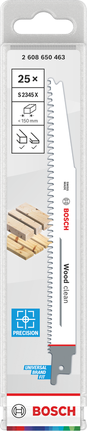 Bosch Wood Clean S2345X Sägeblatt für präzise Holzschnitte.