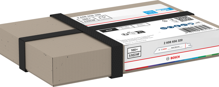 Bosch S922HF Multi Material 150mm Sägeblätter 100er Packung.