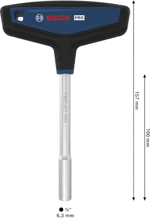 Bosch PRO T-Griff-Bit-Schraubendreher mit 157 mm Schaft.