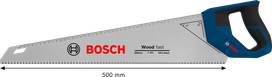 Bosch Handsäge 550 mm mit 7 Zähnen pro Zoll zum Schneiden von Holz.