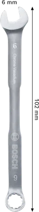 Bosch Kombinationsschlüssel 6 mm Chrom-Vanadium.