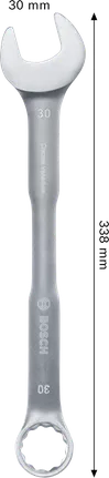 Bosch Kombinationsschlüssel 30 mm Chrom-Vanadium.