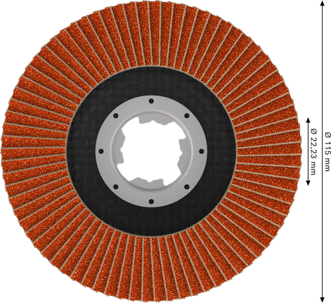 Bosch EXPERT X782 Fächerscheibe 115 mm G120 X-LOCK.