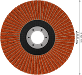 Bosch EXPERT X782 Fächerscheibe, abgewinkelt, 125 mm, Körnung 40.