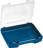 Bosch i-BOXX 72 Tragekoffer mit transparentem Deckel.