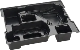 Insert de mallette à outils en plastique Bosch pour un rangement organisé.