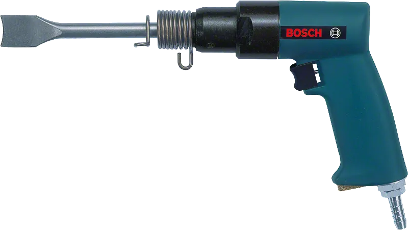 Marteau burineur pneumatique Bosch , fréquence d'impact de 3600 coups par minute.