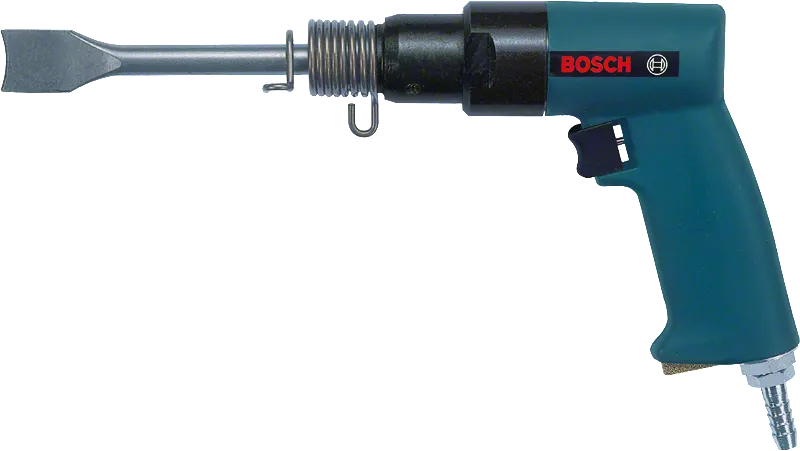 Marteau burineur pneumatique Bosch , fréquence d'impact de 3600 coups par minute.