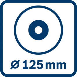 Diamètre du disque 125 mm 