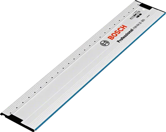 Rail de guidage en aluminium avec marquages de mesure pour les accessoires du système.