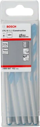 Coffret de forets Bosch CYL-9 Multi Construction 8 mm.
