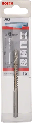 Foret à défoncer Bosch HSS 6 mm.