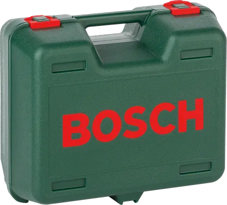 Mallette à outils en plastique Bosch.