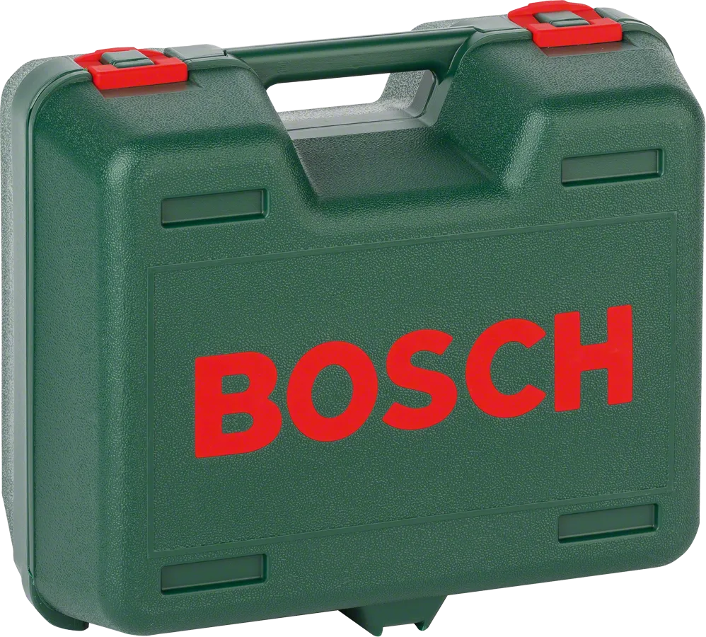 Mallette à outils en plastique Bosch.