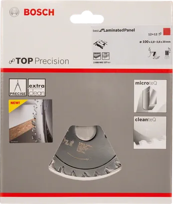 Lame à inciser Bosch 100×2,8–3,6×20mm panneau stratifié.