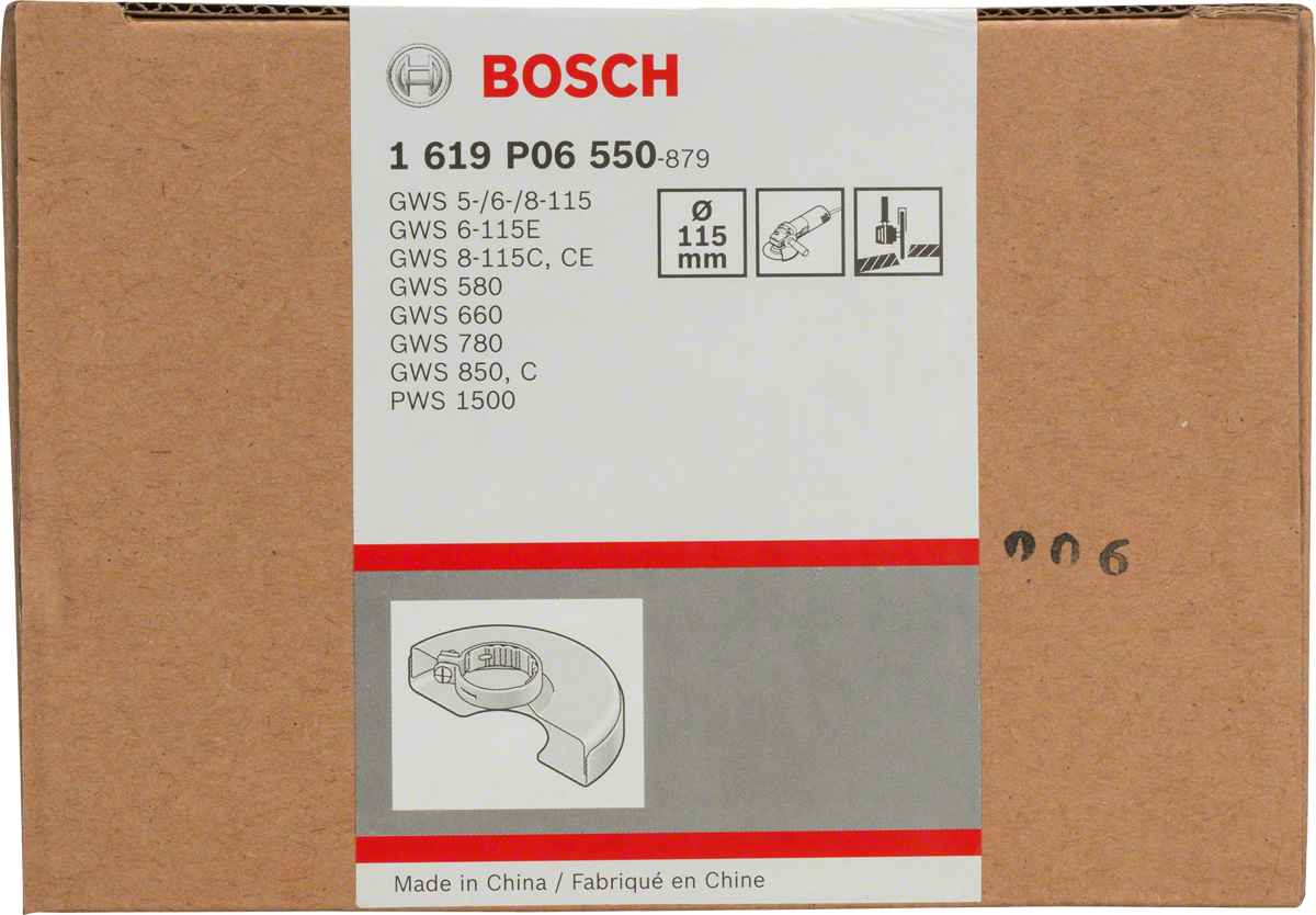 Carter de protection Bosch 115 mm avec couvercle.