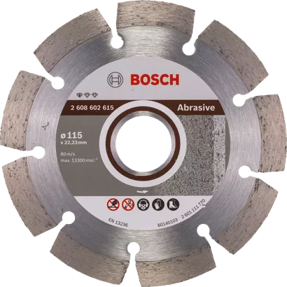 Disque à tronçonner diamanté Bosch Standard for Abrasive 115 mm.