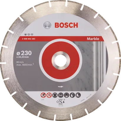 Disque à tronçonner diamanté Bosch Standard pour marbre 230 mm.