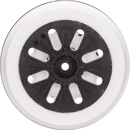 Patin de ponçage Bosch mi-dur 150 mm avec 8 trous.