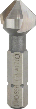 Fraise à chanfreiner Bosch 12,4 mm pour têtes de vis lisses.