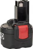 Bloc-batterie Bosch 9,6 V NiMH de type capsule.