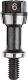 Pince de serrage Bosch avec écrou de blocage, diamètre 6 mm.