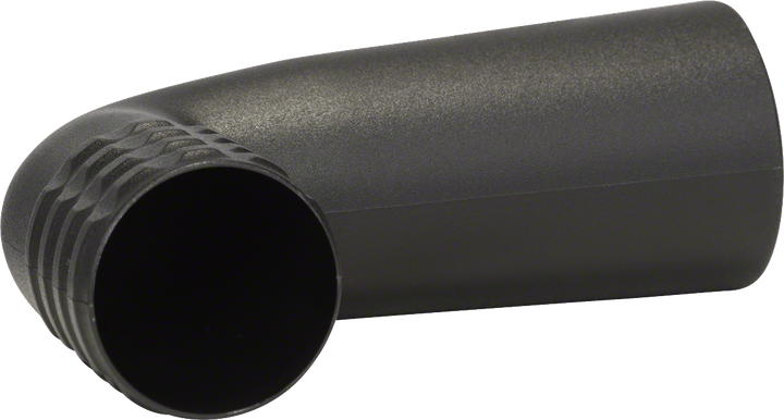 Raccord coudé en plastique Bosch pour aspiration de poussière.
