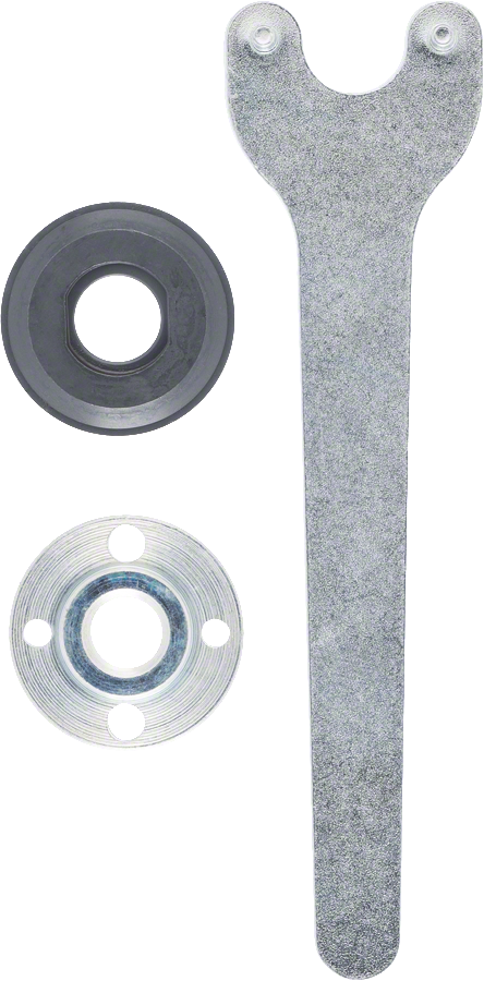 Ensemble d'éléments de serrage Bosch 3 pièces pour petites meuleuses d'angle.