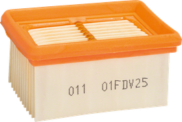 Filtre à poussière plissé rectangulaire Bosch pour aspirateurs.