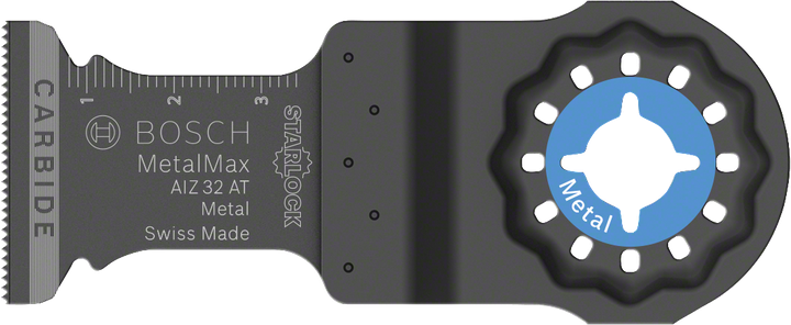 Lame oscillante en carbure Bosch MetalMax AIZ 32 AT pour métal.