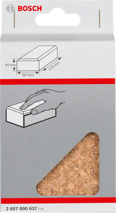 Bloc de ponçage manuel Bosch 120 × 80 × 40 mm.