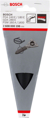 Feuille abrasive pour ponceuse delta Bosch .