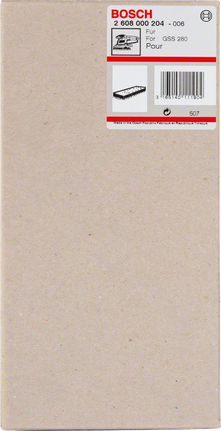 Emballage du patin de ponçage Bosch GSS 280.
