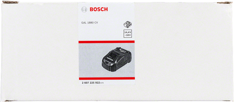 Emballage du chargeur Bosch GAL 1880 CV.