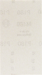 Feuille abrasive Bosch grain 180 pour une finition de surface fine.