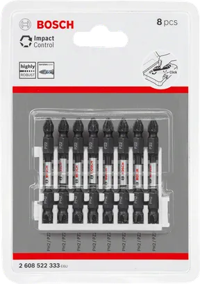 Embouts de tournevis à percussion Bosch PH2 8 pièces.
