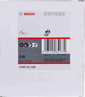 Bac à poussière Bosch avec filtre.