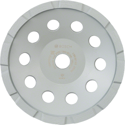Meule boisseau diamantée Bosch Standard pour béton, 180 mm.
