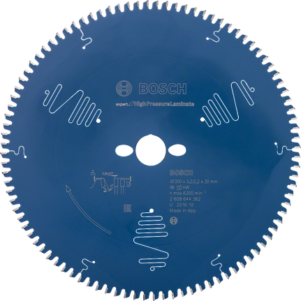 Lame de scie circulaire Bosch Expert pour stratifié haute pression 96 dents.