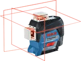 Outil de nivellement laser Bosch GLL 3-80 C, lignes à 360 degrés.