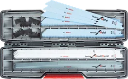 Lames de scie alternative Bosch 20 pièces ToughBox pour bois et métal.
